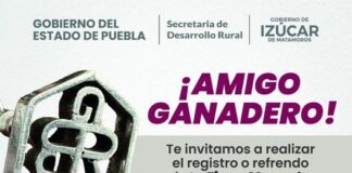 Registro y refrendo gratuito de Marcador de Ganado en Izúcar