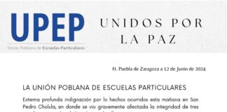 Colegio Camino Real suspende servicio de guardería, tras balacera; UPEP se solidariza con el CCR