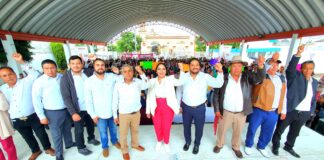 Arranca Tonantzin Fernández los foros “El Pueblo Manda” en compañía de más de mil cholultecas