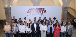 Tonantzin Fernández y homólogos se reúnen con Alejandro Armenta
