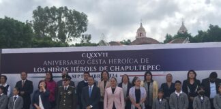 Tlatehui y Cuautle presiden ceremonia del 177 Aniversario de la Gesta Heroica de los Niños Héroes de Chapultepec