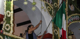 Irene Olea celebra su último Grito de Independencia en Izúcar de Matamoros consolidando su compromiso con los valores patrióticos
