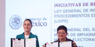 Presidenta Claudia Sheinbuam envía al Congreso de la unión dos iniciativas en materia electoral