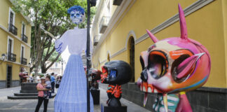 Me lleva la huesuda… en el centro de Puebla