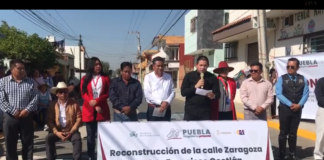 Autoridades estatales inauguran la calle Zaragoza en Coronango con una inversión superior a los 6.8 mdp