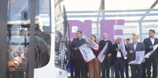 Fortalece gobierno de Sergio Salomón conectividad; inaugura Sistema Metropolitano de Transporte fase 1 y 2