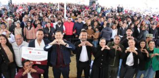 Alejandro Armenta y Roberto Solís dan banderazo a obras en Huejotzingo