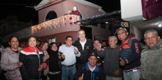 Entrega Pepe Chedraui modernización de luminarias en puntos de San Baltazar Campeche y La Libertad