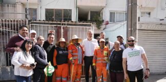 Supervisa Pepe Chedraui mantenimiento de áreas verdes de la colonia Las Hadas