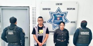 Detiene policía de Coronango a 2 sujetos con arma de fuego en Mihuacán