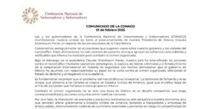 Inicia guerra de aranceles México-EEUU; Armenta da espaldarazo a Sheinbaum