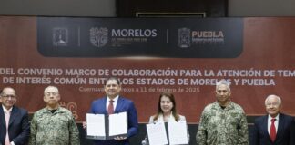 Vamos por Estados seguros, alineados al Plan Nacional de la Dra. Claudia Sheinbaum: Gobiernos de Morelos y Puebla.