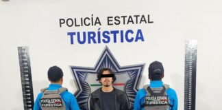 Policía Estatal Turística detiene a un hombre por probable fraude
