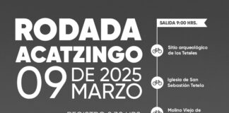Participa en la rodada y visita sitios de interés cultural en Acatzingo