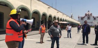 Ayuntamiento de San Pedro Cholula participó con 11 inmuebles en el Primer Simulacro Nacional 2025