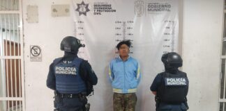 La SSCyPC de Cuautlancingo detuvo a una persona por sustraer mercancía de una tienda de conveniencia Oxxo
