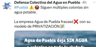 Crisis de agua en Puebla: ocho colonias afectadas