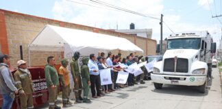 Arranca Omar Muñoz programa piloto de instalación de contenedores de basura en Cuautlancingo