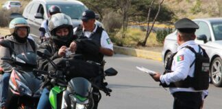Retiran 8 de cada 10 motos revisadas en operativos de la SSP en Puebla