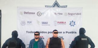 Detiene SEMAR, SSP y Policía Municipal de Tehuacán a dos presuntos narcomenudistas