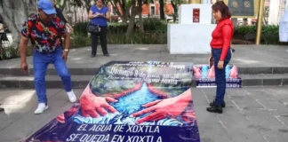 Continúa resistencia en Xoxtla por el agua