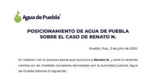 Agua de Puebla reitera respeto al proceso judicial de Renato N.