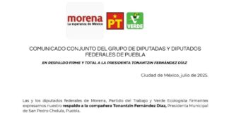 Respaldan diputados federales política de cero tolerancia a la corrupción del gobierno de Tonantzin Fernández