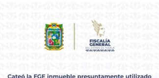 Cateó la FGE inmueble presuntamente utilizado para actividades de narcomenudeo; hay una mujer detenida y droga asegurada