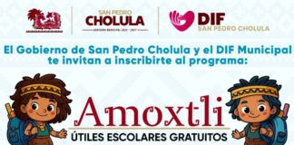Gobierno de Cholula extiende inscripción al programa “Amoxtli” hasta el 27 de agosto