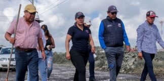 Mejora Lupita Cuautle seguridad e imagen urbana con mantenimiento y alumbrado en Tlaxcalancingo
