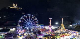 Protección Civil supervisa escenario y juegos mecánicos, previo al concierto inaugural de la Feria de Cholula 2025