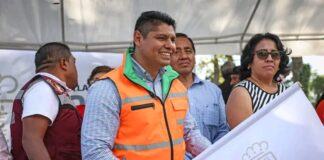 Inicia Omar Muñoz obra de pavimentación en Sanctorum