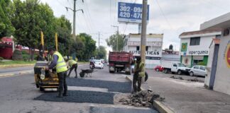Campaña Capitalina Bacheando Puebla: mejora la seguridad vial en la ciudad