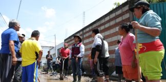 Omar Muñoz acude a zonas afectadas de Sanctorum y Chautenco tras intensas lluvias