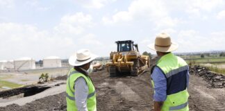 En tiempo récord, Gobierno Estatal concluirá reparación de socavón en carretera al aeropuerto