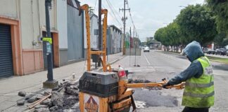 Campaña Capitalina Bacheando Puebla: trabajo permanente en materia infraestructura vial