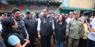 Gobierno de Puebla y Federación refuerzan apoyo a damnificados