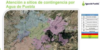 Operativo interinstitucional de respuesta inmediata mitiga riesgos por lluvias en la capital poblana
