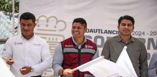 Omar Muñoz arranca obra de pavimentación en Sanctorum