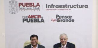 Secretaría de Infraestructura e ISSSTEP firman convenio para obra a favor de derechohabientes