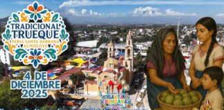 Habitantes de Santa Bárbara Almoloya, Cholula piden un trueque justo durante su Fiesta Patronal