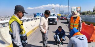 Estudios descartan riesgo estructural en el Puente Zaragoza; inician trabajos de rehabilitación