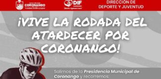 Armando Aguirre convoca a la ciudadanía de Coronango a participar en la “Rodada del Atardecer”