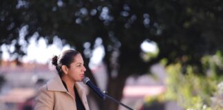 Encabeza Lupita Cuautle conmemoración del Día de la Bandera en San Andrés Cholula