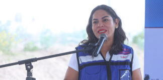 Lupita Cuautle inaugura adoquinamiento en San Antonio Cacalotepec