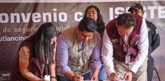 Convenio entre Cuautlancingo e ISSSTEP fortalece prestaciones para elementos de seguridad pública