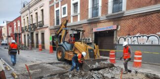 Agua de Puebla invierte 9.7 mdp para renovar la red y mejorar el servicio en el Centro histórico