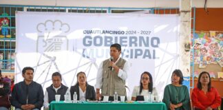 Omar Muñoz dignifica espacios educativos en Cuautlancingo