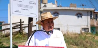 Con obra sanitaria, Armando Aguirre impulsar bienestar en San Antonio Mihuacán