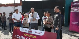 Encabeza Pepe Chedraui trabajos de rehabilitación vial en la colonia San Luis Gonzaga